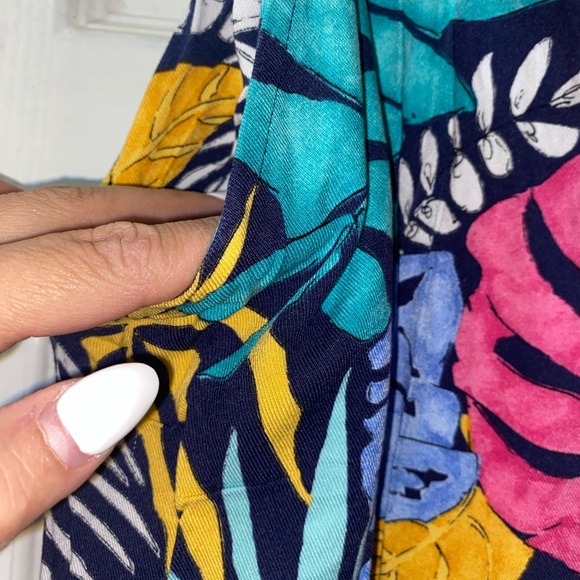 Forever 21 women leaf print wide leg pant size 1X - Picture 6 of 8